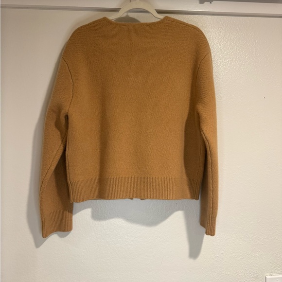 Zara Zippered Wool Bomber | Taupe Brown | Size S - Picture 5 of 5